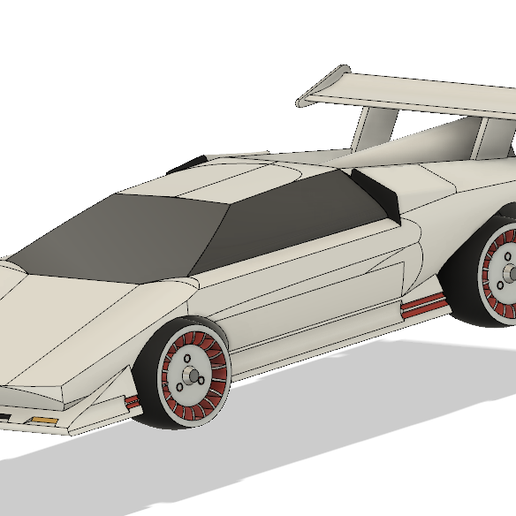 Download STL file Countach for Race in Progress • 3D print
